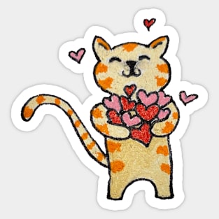 Smudge the kitty Sticker